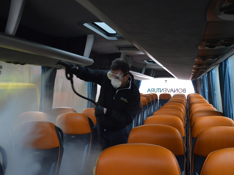 Sanificazione mezzi di trasporto